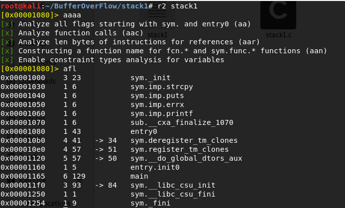 Buffer Overflow Stack1 0xdiablos